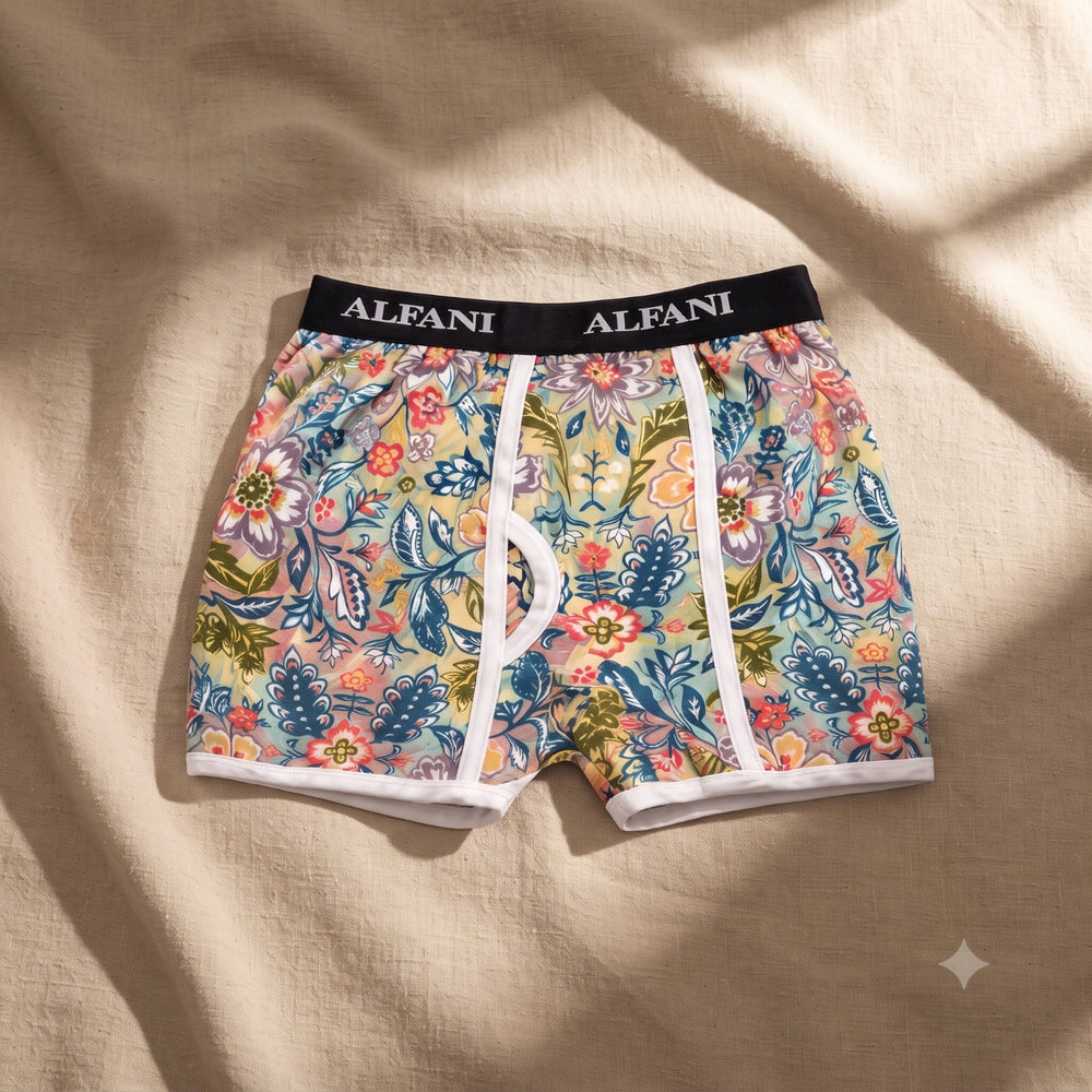 Men’s Soft Cotton Floral Boxer